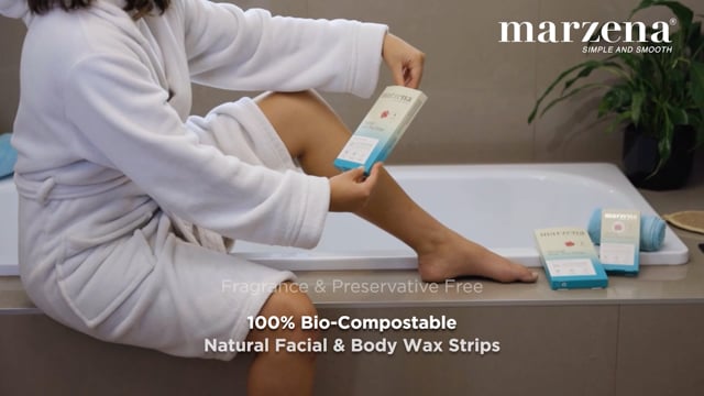 Marzena Natural Facial Wax Strips 20pk