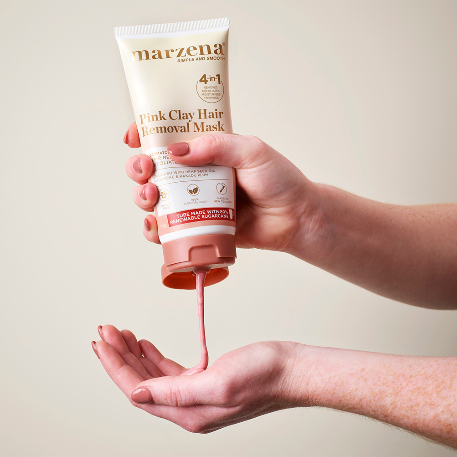 Marzena Pink Clay Hair Removal Mask 170g