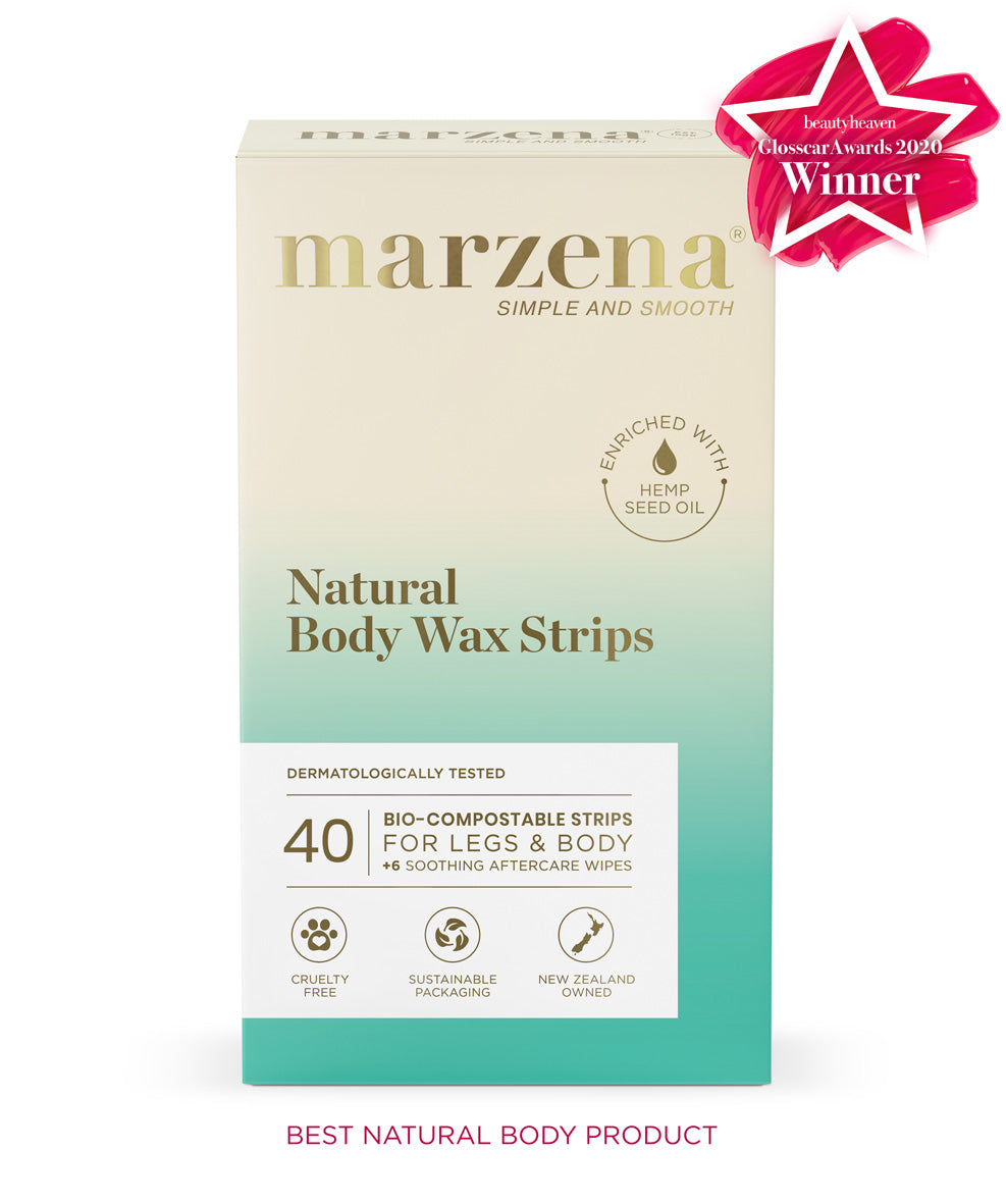 Marzena Natural Body Wax Strips in 40 Wax Strips