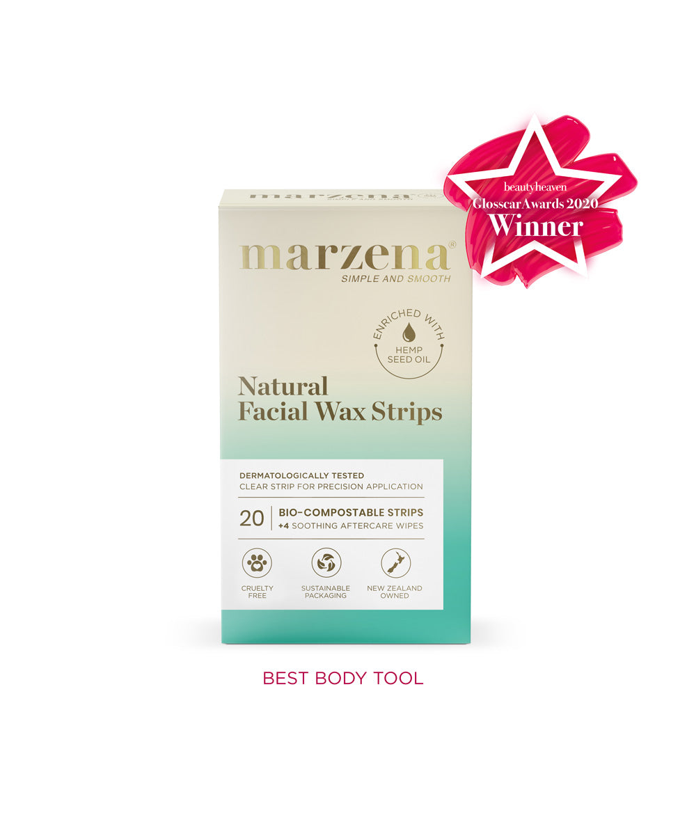 Marzena Natural Facial Wax Strips in 20 strips